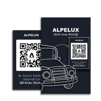ALPELUX Akıllı Araç Kimliği – QR Kodlu Dijital Araç Bilgi Kartı