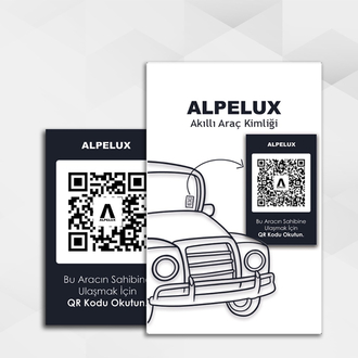 ALPELUX Akıllı Araç Kimliği – QR Kodlu Dijital Araç Bilgi Kartı