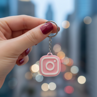 Instagram Logolu NFC Anahtarlık