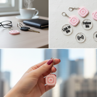 Instagram Logolu NFC Anahtarlık