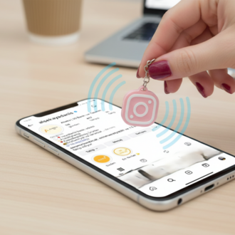 Instagram Logolu NFC Anahtarlık