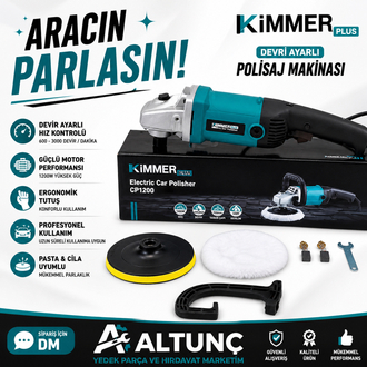 Kimmer Plus Devir Ayarlı Polisaj Makinası