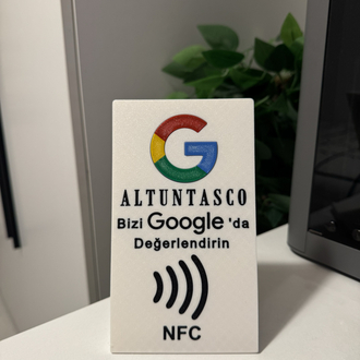 Kişiselleştirilebilir Google Haritalar Değerlendirme NFC Standı