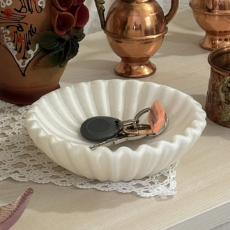Dalgalı Modern Mat Siyah Kase, Anahtarlık