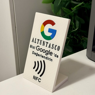 Kişiselleştirilebilir Google Haritalar Değerlendirme NFC Standı