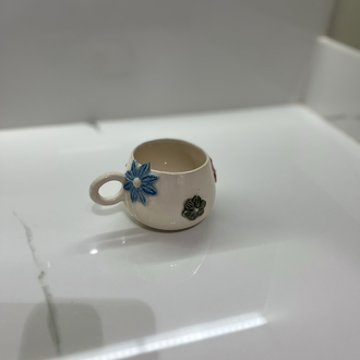Bol çiçekli mug