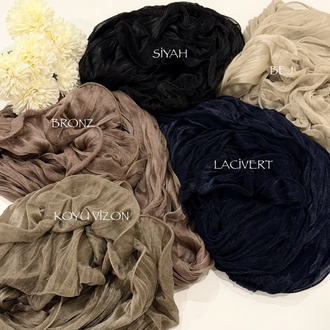 • Crinkle şal (BRONZ)