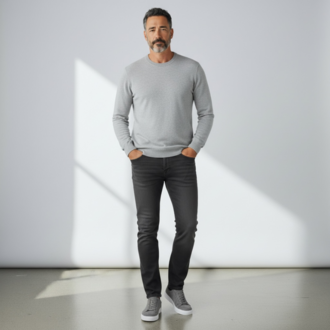 Tommy Premium Kalite Hakiki Süet / Gri