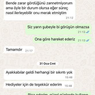 Gerçek Müşteri Mesajları