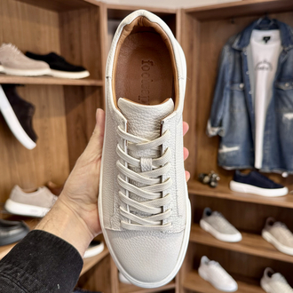 Tommy Premium Kalite Hakiki Deri / Off White