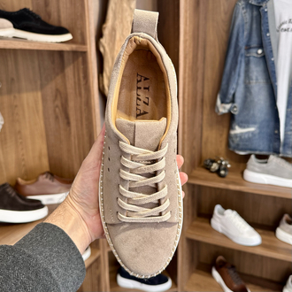 Alza Espadril Erkek Sneaker - Bej Süet