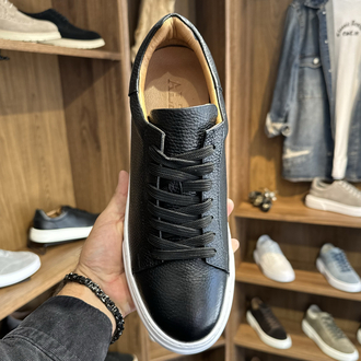 +8 cm Gizli Topuk Tommy Premium Kalite / Siyah