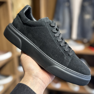 Tommy Premium Kalite Hakiki Süet / Siyah