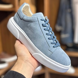 Tommy Premium Kalite Hakiki Süet / Mavi