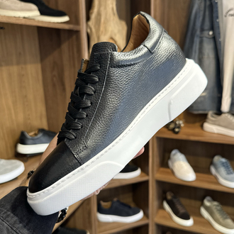 +8 cm Gizli Topuk Tommy Premium Kalite / Siyah