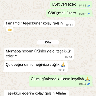 Gerçek Müşteri Mesajları