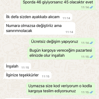 Gerçek Müşteri Mesajları