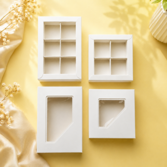 2021 MODEL 6 GÖZLÜ ÇİKOLATA KUTUSU ( 14,5X10,5X2,5 CM ) ( 10 ADET )
