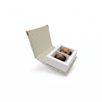 NİBOX 2 GÖZLÜ ÇİKOLATA KUTUSU MİNT YEŞİLİ ( 8X12X3 CM ) ( 10 ADET )