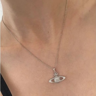 Vivienne Gold Zirkon Saturn Kolye