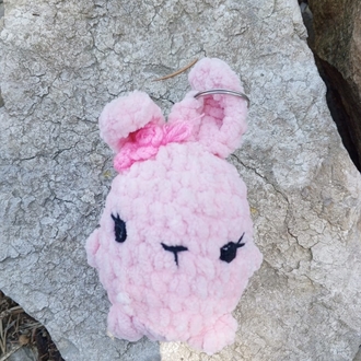 pembe tavşan anahtarlık