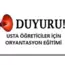 Usta Öğretici Oryantasyon Eğitimi