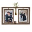 Ahşap Fanuslu Çift Dönen Fotoğraflı Çerçeve 10x15 Cm