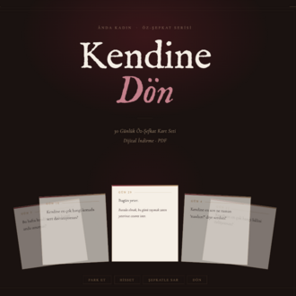 Kendine Dön — 30 Günlük Öz-Şefkat Kart Seti