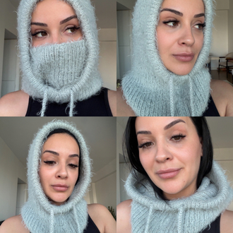 Hoodelle Buz Balaclava – 4 Stilde Kullanım | El Örmesi Unisex
