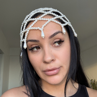 Boncuk şapka - Linda model