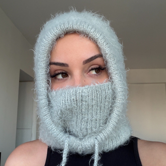 Hoodelle Buz Balaclava – 4 Stilde Kullanım | El Örmesi Unisex