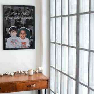 Kişiye Özel Çocukluk Fotoğraflı Çerçeve | Sevgiliye Anlamlı ve Romantik Hediye