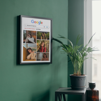 Google Tasarımlı Kişiye Özel Fotoğraflı Çerçeve | Anı Hediyesi