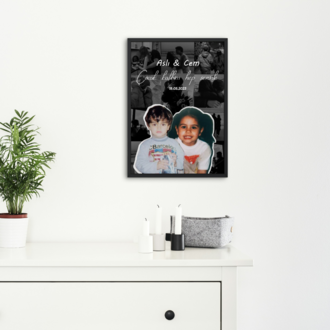 Kişiye Özel Çocukluk Fotoğraflı Çerçeve | Sevgiliye Anlamlı ve Romantik Hediye