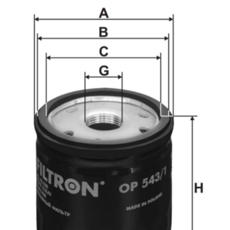 FİLTRON OP543/1 YAG FILTRESI
