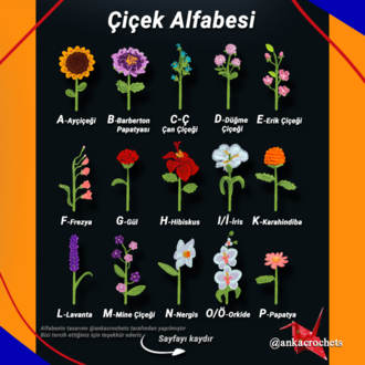 C - Ç Harfleri (Çan Çiçeği) - İsme Özel Çiçek Alfabesi Buketi