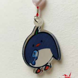 Charm - Balık ve Penguen (Kalp)
