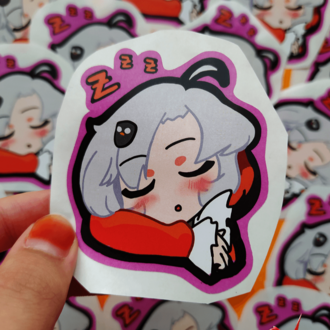 Vacnuo Uyuyor Sticker