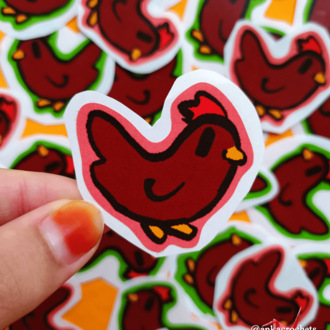 Açık Kahverengi Tavuk (Dışı Kırmızımsı) Sticker