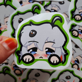 Vacnuo Lurk (Dışı Yeşil) Sticker