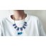 Greek Flag Girland Necklace