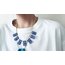 Greek Flag Girland Necklace