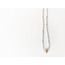 moon necklace | grey/gold