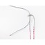 tiny daisies necklace (pink/white)