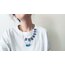 Greek Flag Girland Necklace