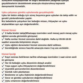 VIP Bağ Odaklı İkiz Bebekler Uyku Eğitimi Paketi Gündüz Uykusu