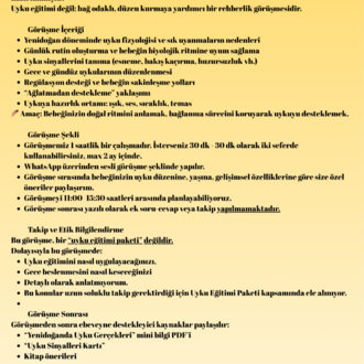 Yenidoğan Uykusunu Anlama Paketi