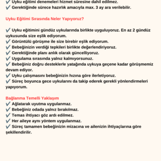 VIP Bağ Odaklı Uyku Eğitimi Paketi Gündüz Uykusu