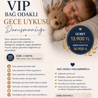 VIP Bağ Odaklı Uyku Eğitimi Paketi Gece Uykusu 
