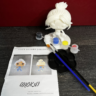 Valorant Jett funko pop figür boyama seti